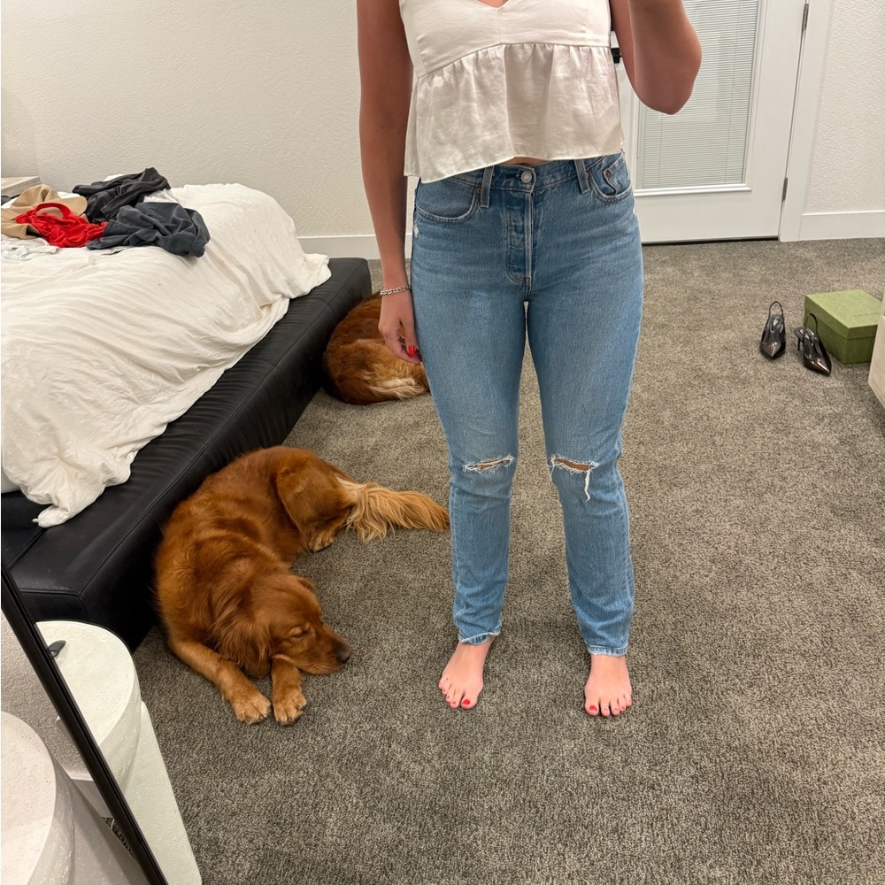 Levi's Light Blue Women's Straight Leg Jeans 501